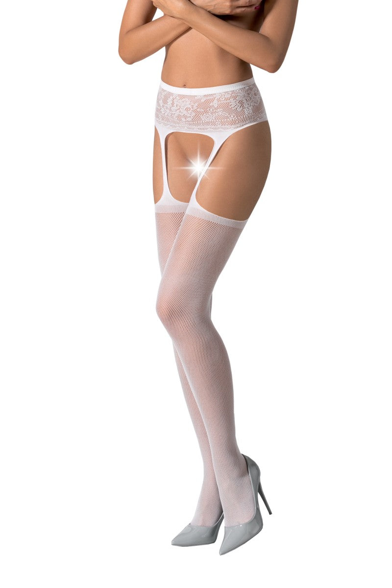 ouvert Strumpfhose S028 weiß - S/M ouvert Strumpfhose S028 weiß - S/M